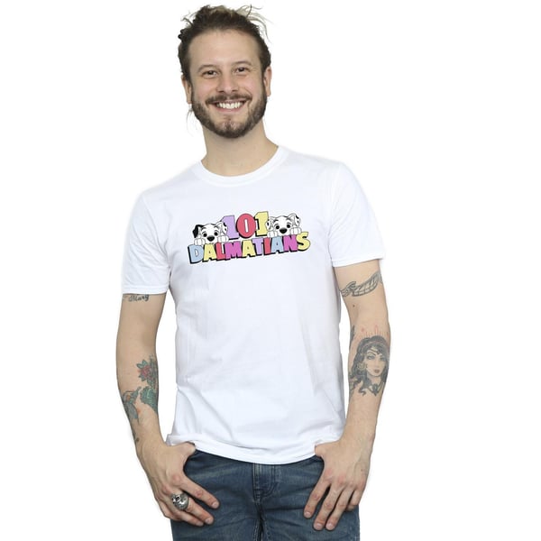 Disney Mens 101 Dalmatians Multi Colour T-Shirt