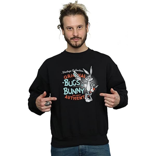 Looney Tunes Unisex Adult Bugs Bunny Vintage Sweatshirt