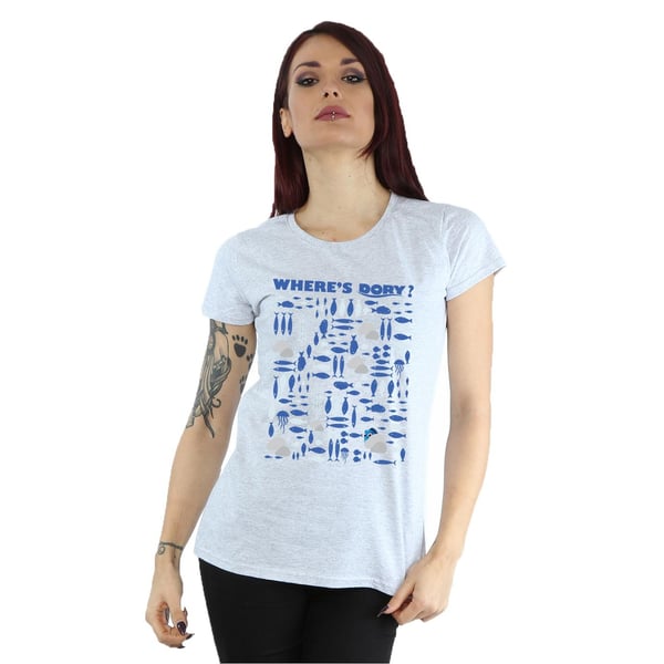 Disney Womens/Ladies Finding Dory Where´s Dory Cotton T-Shirt