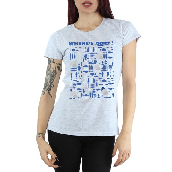 Disney Womens/Ladies Finding Dory Where´s Dory Cotton T-Shirt