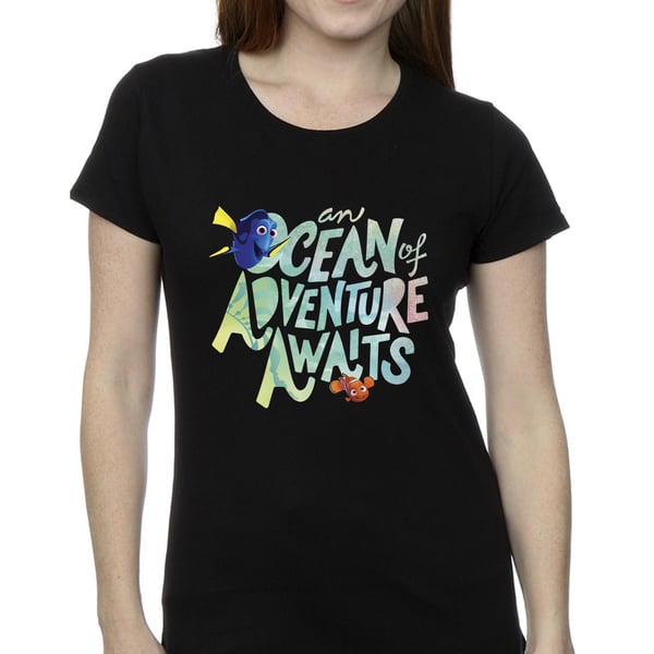 Disney Womens/Ladies Finding Dory Ocean Of Adventure Cotton T-Shirt