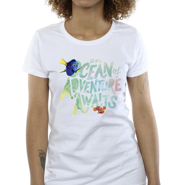 Disney Womens/Ladies Finding Dory Ocean Of Adventure Cotton T-Shirt