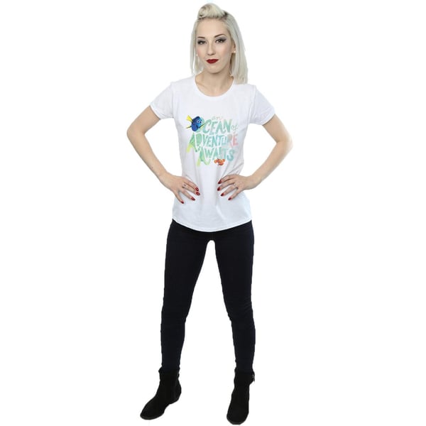 Disney Womens/Ladies Finding Dory Ocean Of Adventure Cotton T-Shirt