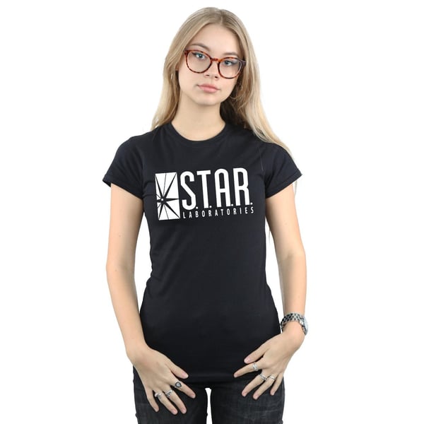 DC Comics Womens/Ladies The Flash STAR Labs Cotton T-Shirt