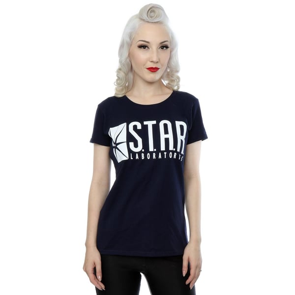 DC Comics Womens/Ladies The Flash STAR Labs Cotton T-Shirt