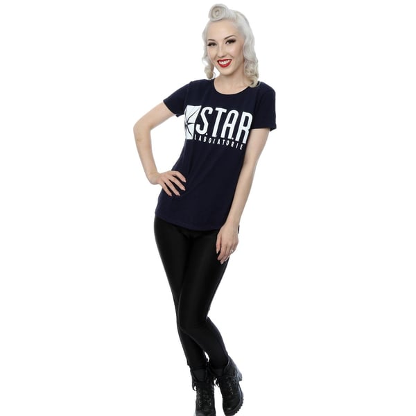 DC Comics Womens/Ladies The Flash STAR Labs Cotton T-Shirt
