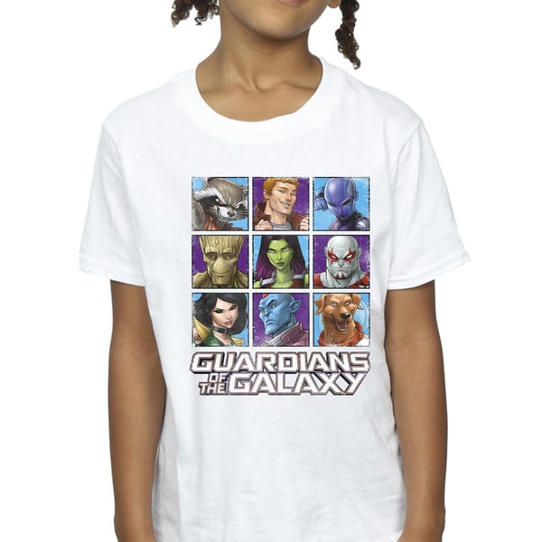 Guardians Of The Galaxy Girls Character Squares Cotton T-Shirt