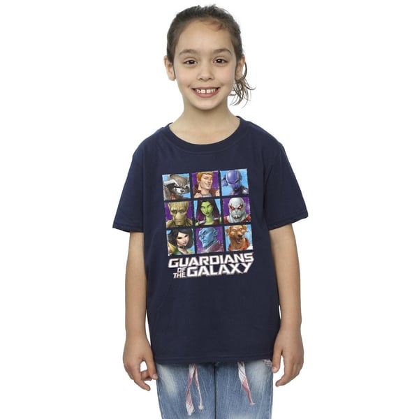 Guardians Of The Galaxy Girls Character Squares Cotton T-Shirt
