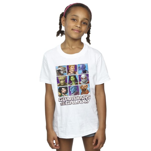 Guardians Of The Galaxy Girls Character Squares Cotton T-Shirt