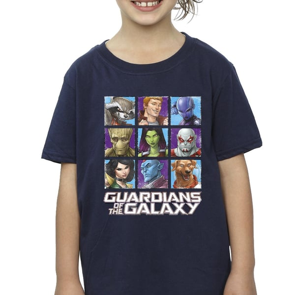 Guardians Of The Galaxy Girls Character Squares Cotton T-Shirt