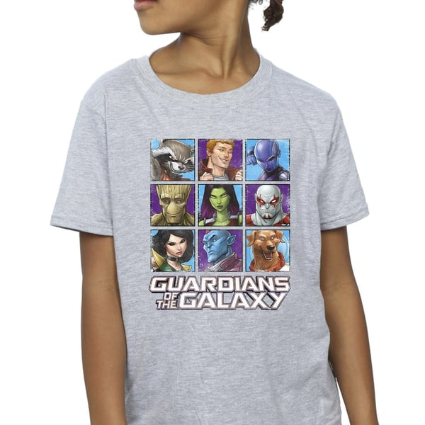 Guardians Of The Galaxy Girls Character Squares Cotton T-Shirt