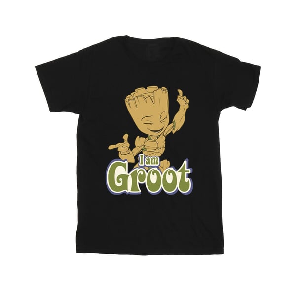 Guardians Of The Galaxy Girls Groot Dancing Cotton T-Shirt