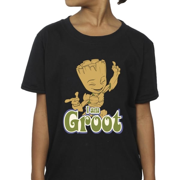 Guardians Of The Galaxy Girls Groot Dancing Cotton T-Shirt