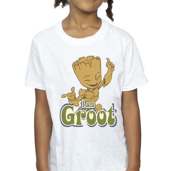 Guardians Of The Galaxy Girls Groot Dancing Cotton T-Shirt