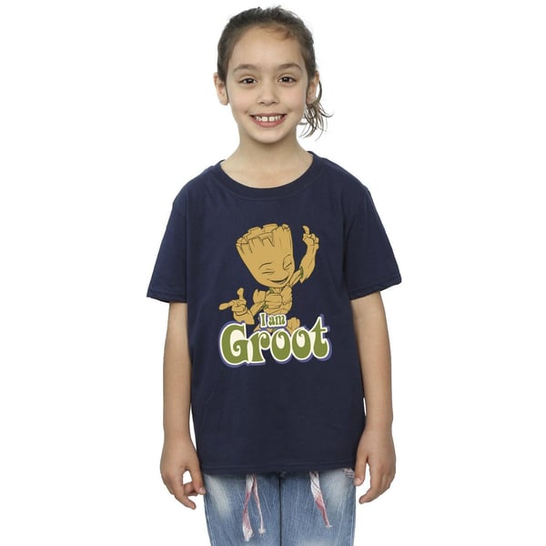 Guardians Of The Galaxy Girls Groot Dancing Cotton T-Shirt