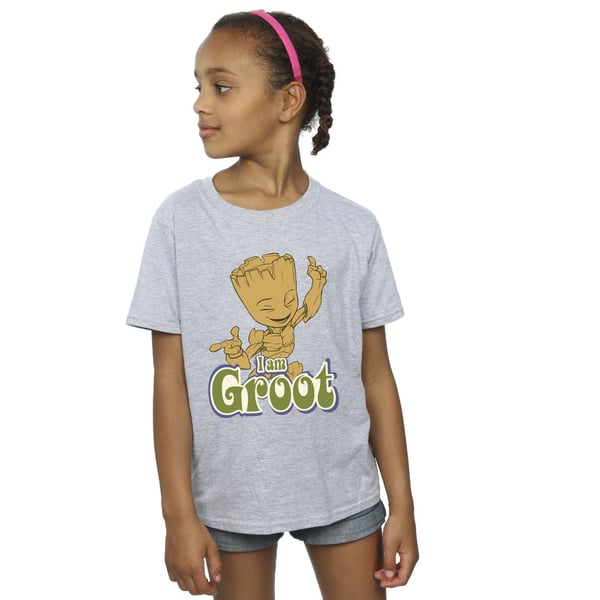 Guardians Of The Galaxy Girls Groot Dancing Cotton T-Shirt