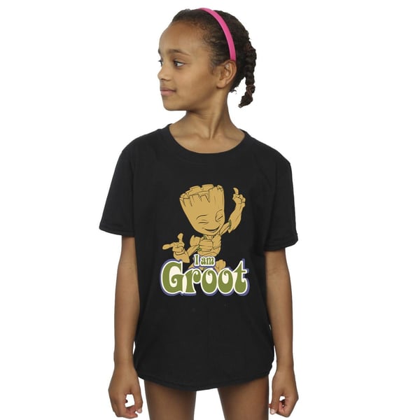 Guardians Of The Galaxy Girls Groot Dancing Cotton T-Shirt