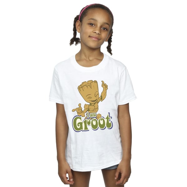 Guardians Of The Galaxy Girls Groot Dancing Cotton T-Shirt