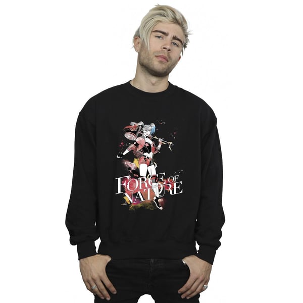 DC Comics Mens Harley Quinn Forces Of Nature Sweatshirt