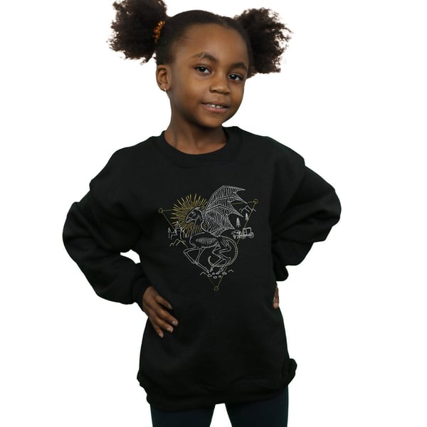 Harry Potter Girls Thestral Line Art Sweatshirt