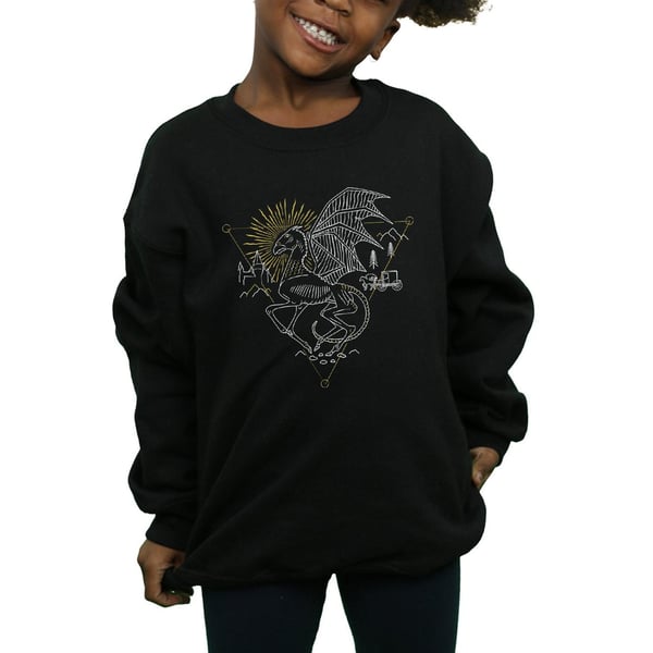Harry Potter Girls Thestral Line Art Sweatshirt