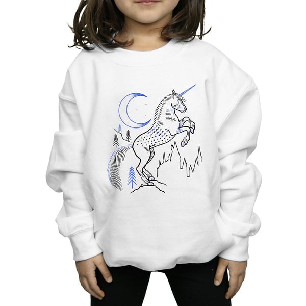 Harry Potter Girls Unicorn Line Art Sweatshirt