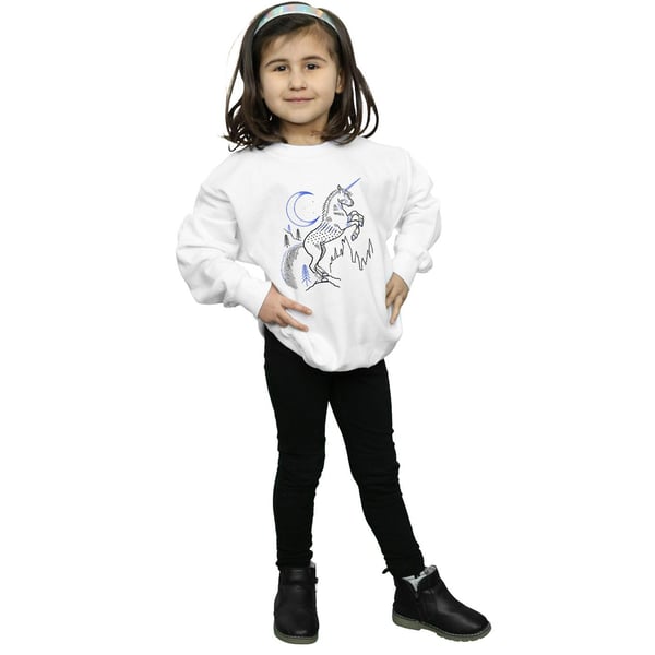 Harry Potter Girls Unicorn Line Art Sweatshirt