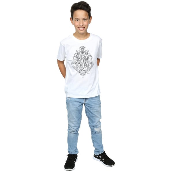 Harry Potter Boys Hogwarts Draco Dormiens Crest T-Shirt