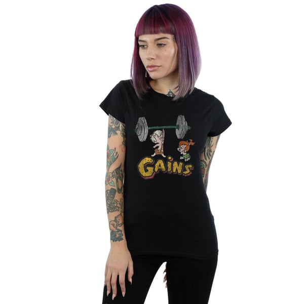 The Flintstones Womens/Ladies Bam Bam Gains Distressed Cotton T-Shirt