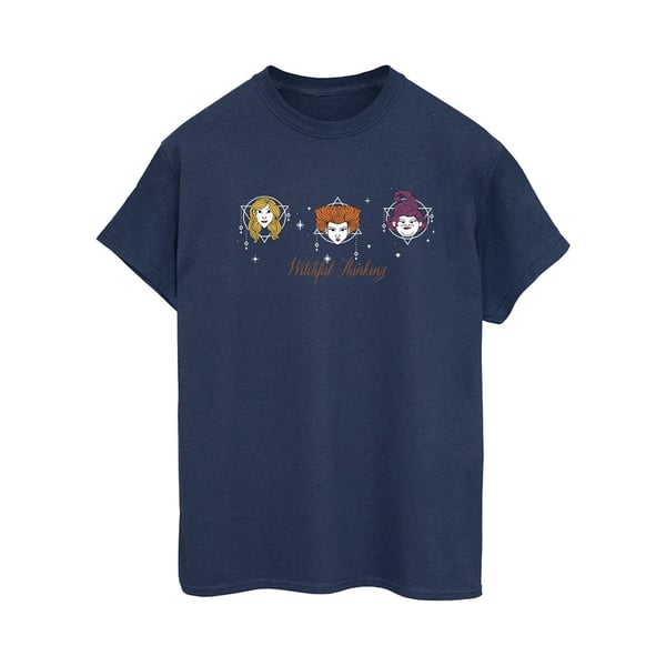 Disney Womens/Ladies Hocus Pocus Witchful Thinking Cotton Boyfriend T-Shirt