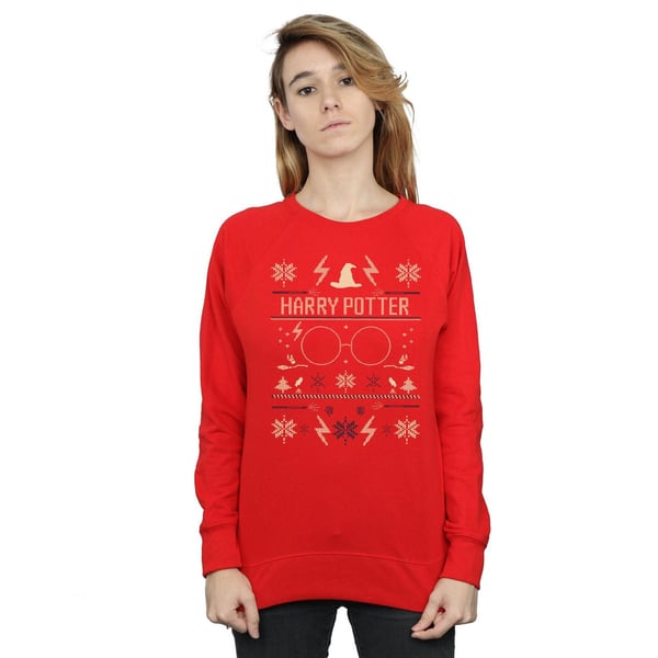 Harry Potter Womens/Ladies Christmas Pattern Sweatshirt