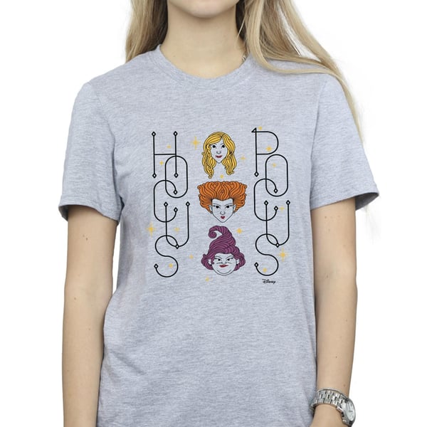 Disney Womens/Ladies Hocus Pocus Faces Cotton Boyfriend T-Shirt