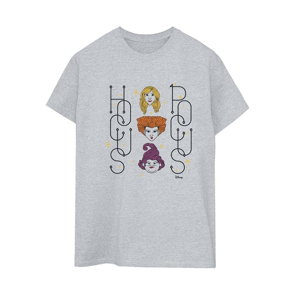 Disney Womens/Ladies Hocus Pocus Faces Cotton Boyfriend T-Shirt