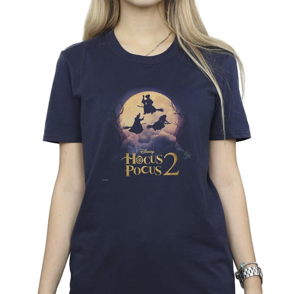 Disney Womens/Ladies Hocus Pocus Witches Flying Cotton Boyfriend T-Shirt
