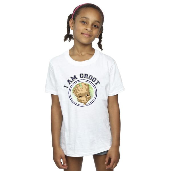 Guardians Of The Galaxy Girls Groot Varsity Cotton T-Shirt