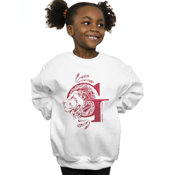 Harry Potter Girls Gryffindor Glitter Sweatshirt