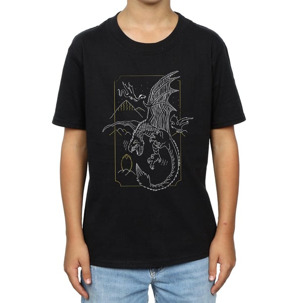 Harry Potter Boys Dragon Line Art T-Shirt