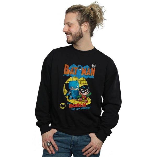 DC Comics Mens Super Friends Batman The Boy Wonder Sweatshirt