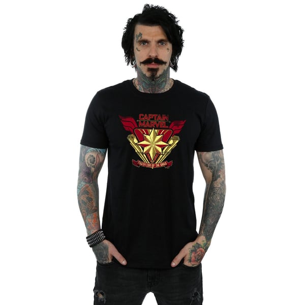Marvel Mens Captain Marvel Protector Of The Skies T-Shirt