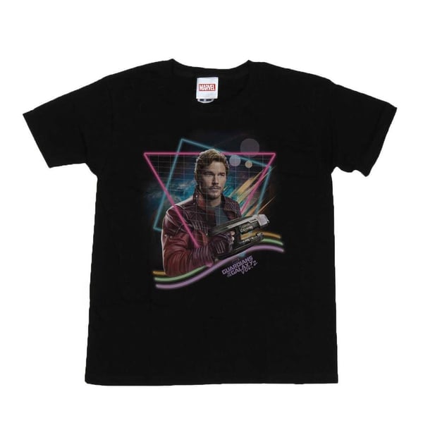 Marvel Girls Guardians Of The Galaxy Neon Star Lord Cotton T-Shirt