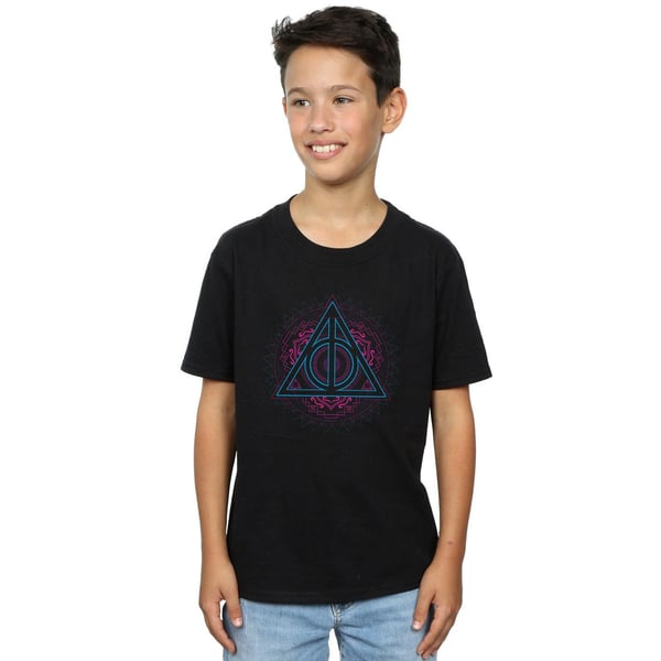 Harry Potter Boys Neon Deathly Hallows T-Shirt