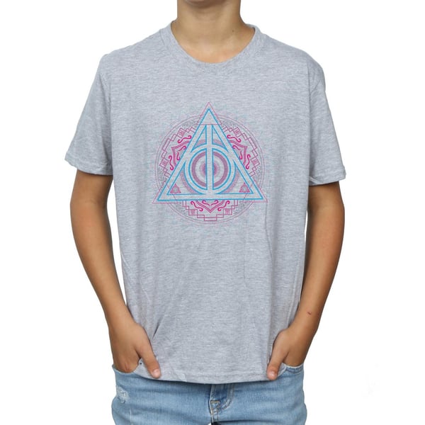 Harry Potter Boys Neon Deathly Hallows T-Shirt