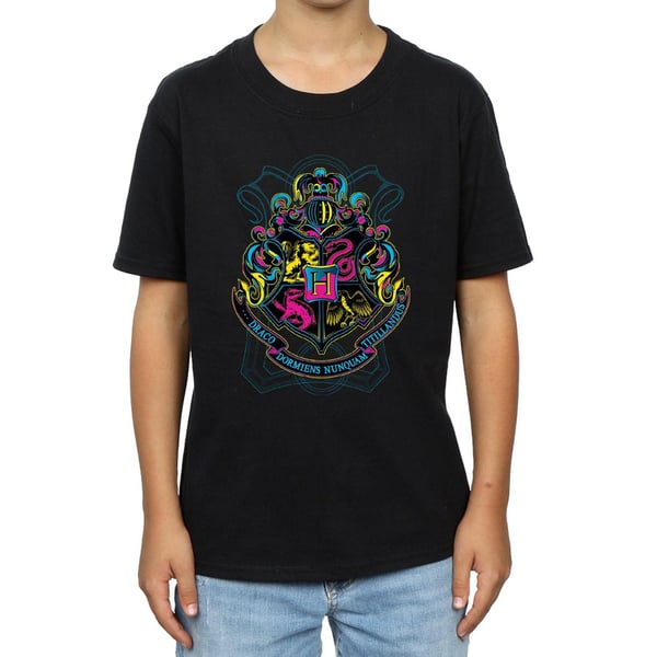Harry Potter Boys Neon Hogwarts Crest T-Shirt