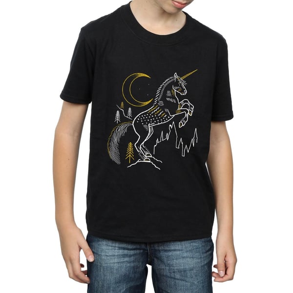 Harry Potter Boys Unicorn Line Art T-Shirt