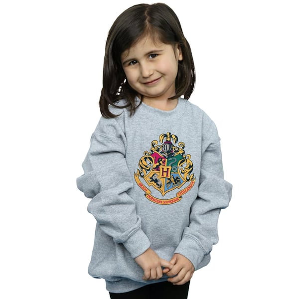 Harry Potter Girls Hogwarts Crest Gold Ink Sweatshirt