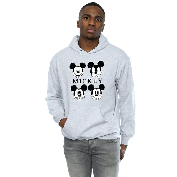 Disney Mens Mickey Mouse Four Heads Hoodie