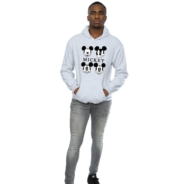 Disney Mens Mickey Mouse Four Heads Hoodie