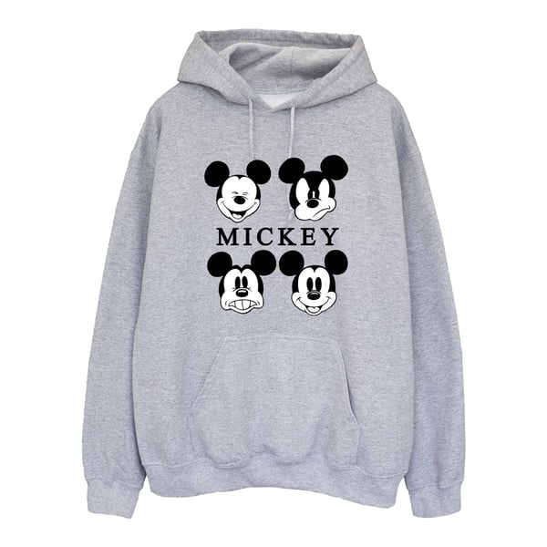 Disney Mens Mickey Mouse Four Heads Hoodie