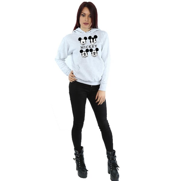 Disney Womens/Ladies Mickey Mouse Four Heads Hoodie