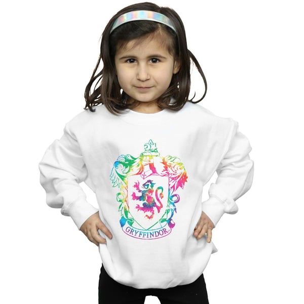Harry Potter Girls Gryffindor Crest Tie Dye Infill Sweatshirt